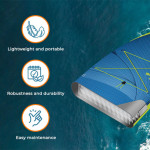 WATTSUP Φουσκωτή σανίδα SUP SAR 10'8" φουλ πακέτο με  κουπί 2 σε 1