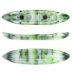 SCK Nereus HD Θαλάσσιο καγιάκ 3 θέσεων - Πράσινο/Άσπρο Camo