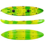 SCK Nereus HD Θαλάσσιο καγιάκ 3 θέσεων - Κίτρινο/Πράσινο
