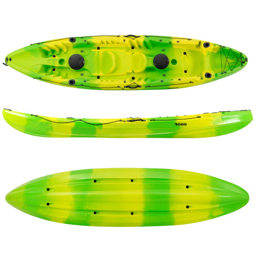 SCK Nereus HD Θαλάσσιο καγιάκ 3 θέσεων - Κίτρινο/Πράσινο