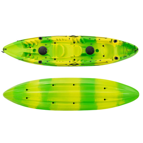 SCK Nereus HD Θαλάσσιο καγιάκ 3 θέσεων - Κίτρινο/Πράσινο