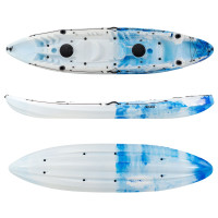 SCK Nereus HD Θαλάσσιο καγιάκ 3 θέσεων - Άσπρο/Γαλάζιο