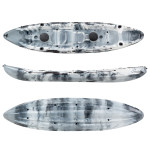 SCK Nereus HD Θαλάσσιο καγιάκ 3 θέσεων - Άσπρο/Μαύρο