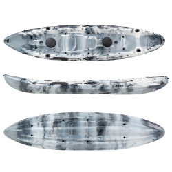 SCK Nereus HD Θαλάσσιο καγιάκ 3 θέσεων - Άσπρο/Μαύρο