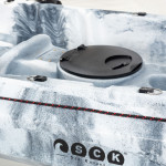 SCK Nereus HD Θαλάσσιο καγιάκ 3 θέσεων - Άσπρο/Μαύρο