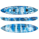 Nereus HD θαλάσσιο καγιάκ 2+1 θέσεων SCK μπλε- άσπρο-μαυρο