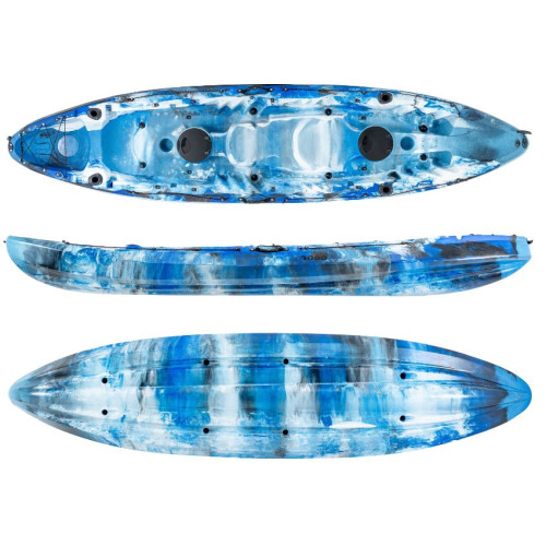 Nereus HD θαλάσσιο καγιάκ 2+1 θέσεων SCK μπλε- άσπρο-μαυρο