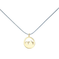 Κόσμημα Ασήμι επιχρυσωμένο Βουνό 3D - Silver+Surf