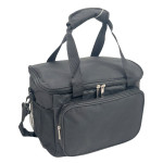 Υφασμάτινο ψυγείο 15L με εξωτερική τσέπη, χερούλια και ιμάντα ώμου Μαύρο - Yaia