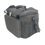 Υφασμάτινο ψυγείο 15L με εξωτερική τσέπη, χερούλια και ιμάντα ώμου Μαύρο - Yaia