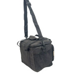 Υφασμάτινο ψυγείο 15L με εξωτερική τσέπη, χερούλια και ιμάντα ώμου Μαύρο - Yaia