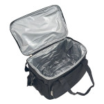 Υφασμάτινο ψυγείο 15L με εξωτερική τσέπη, χερούλια και ιμάντα ώμου Μαύρο - Yaia