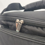 Υφασμάτινο ψυγείο 15L με εξωτερική τσέπη, χερούλια και ιμάντα ώμου Μαύρο - Yaia