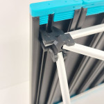 Πτυσσόμενο Τραπέζι camping αλουμινίου 41*34*29cm Μπλε - Yaia