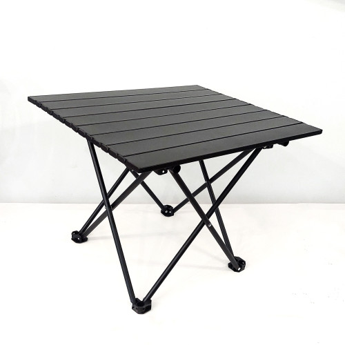 Πτυσσόμενο Τραπέζι camping αλουμινίου 56*40*40cm Μαύρο - Yaia