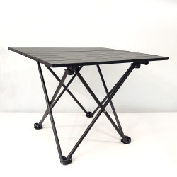 Πτυσσόμενο Τραπέζι camping αλουμινίου 56*40*40cm Μαύρο - Yaia