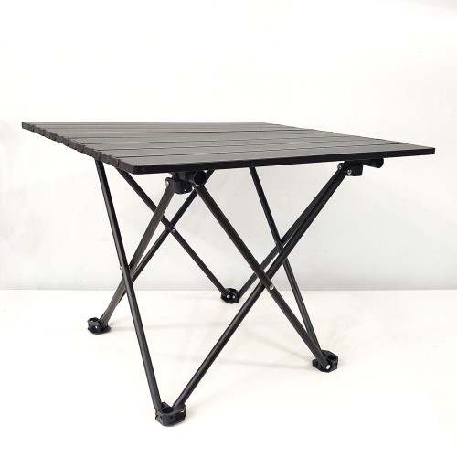 Πτυσσόμενο Τραπέζι camping αλουμινίου 56*40*40cm Μαύρο - Yaia