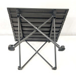 Πτυσσόμενο Τραπέζι camping αλουμινίου 56*40*40cm Μαύρο - Yaia