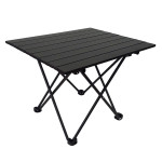 Πτυσσόμενο Τραπέζι camping αλουμινίου 56*40*40cm Μαύρο - Yaia