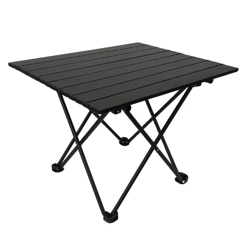 Πτυσσόμενο Τραπέζι camping αλουμινίου 56*40*40cm Μαύρο - Yaia