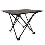 Πτυσσόμενο Τραπέζι camping αλουμινίου 56*40*40cm Μαύρο - Yaia