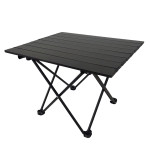 Πτυσσόμενο Τραπέζι camping αλουμινίου 56*40*40cm Μαύρο - Yaia