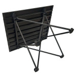 Πτυσσόμενο Τραπέζι camping αλουμινίου 56*40*40cm Μαύρο - Yaia