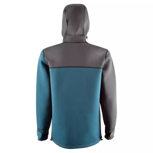 Τζάκετ με κουκούλα νεοπρέν 2mm Loosefit Γκρι/Navy - Aropec