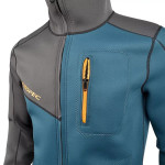 Τζάκετ με κουκούλα νεοπρέν 2mm Loosefit Γκρι/Navy - Aropec