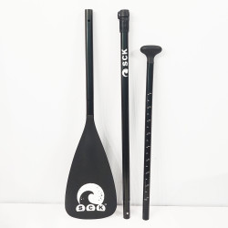 Κουπί sup ρυθμιζόμενο 170-210cm  αλουμινίου σπαστό σε 3 μέρη Μαύρο - SCK