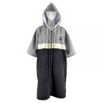 Poncho Μαύρο/γκρί quick dry με φερμουάρ - Aropec Poncho Μαύρο/γκρί quick dry με φερμουάρ - Aropec