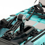 SCK Largo 300 Μονοθέσιο Pedal Kayak ready με αλουμινίου κάθισμα και τιμονιέρα | Τιρκουάζ- Μαύρο