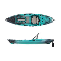 SCK Largo 300 Μονοθέσιο Pedal Kayak ready με αλουμινίου κάθισμα και τιμονιέρα | Τιρκουάζ- Μαύρο