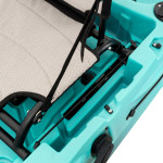 SCK Largo 300 Μονοθέσιο Pedal Kayak ready με αλουμινίου κάθισμα και τιμονιέρα | Τιρκουάζ- Μαύρο