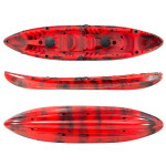 SCK Nereus HD Θαλάσσιο καγιάκ 3 θέσεων - Κόκκινο/Μαύρο