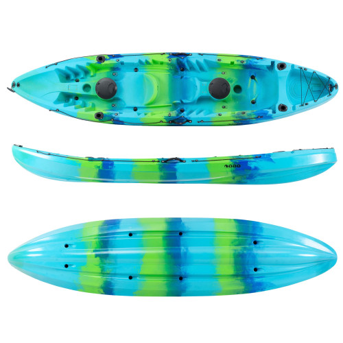 SCK Nereus HD Θαλάσσιο καγιάκ 3 θέσεων - Γαλάζιο/Πράσινο/Μπλε
