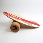 SCK Σανίδα Ισορροπίας PRO με κύλινδρο από φελλό / ξύλινο με κόκκινο σχέδιο