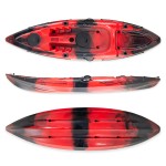 SCK Conger 295 Μονοθέσιο καγιάκ ψαρέματος - Κόκκινο/Μαύρο