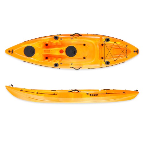 SCK Conger 295 Μονοθέσιο καγιάκ ψαρέματος - Πορτοκαλί/Κίτρινο