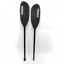 Κουπί καγιάκ Deluxe ρυθμιζόμενο 217-227cm Αλουμινίου διαιρούμενο - Μαύρο SCK