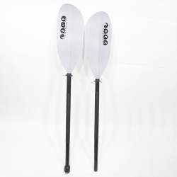 Κουπί καγιάκ Deluxe ρυθμιζόμενο 217-227cm Αλουμινίου διαιρούμενο - Άσπρο SCK