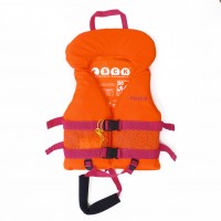 Kids life jacket with head support SCK - Medium Orange