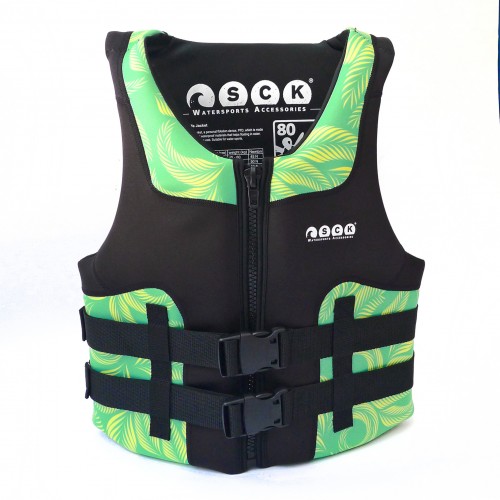 Life Jacket Neopren Waves for Water Sports SCK - Green