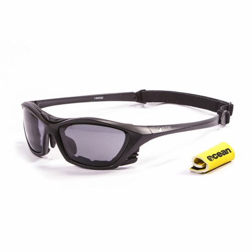 Ocean Sunglasses with polarized lens / Floating  / Lake Garda Black Matte-Smoke lens