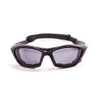Ocean Sunglasses with polarized lens / Floating  / Lake Garda Black Matte-Smoke lens