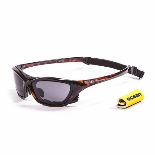 Ocean Sunglasses with polarized lens / Floating / Lake Garda / Demy Brown - Smoke lens