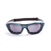 Ocean Sunglasses with polarized lens / Floating  / Lake Garda Blue-Smoke lens