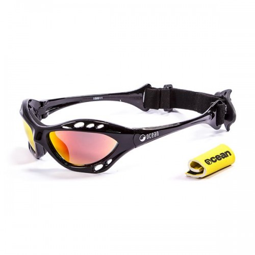Ocean Sunglasses with polarized lens / Floating  / CUMBUCO / Shiny Black-RevoRed