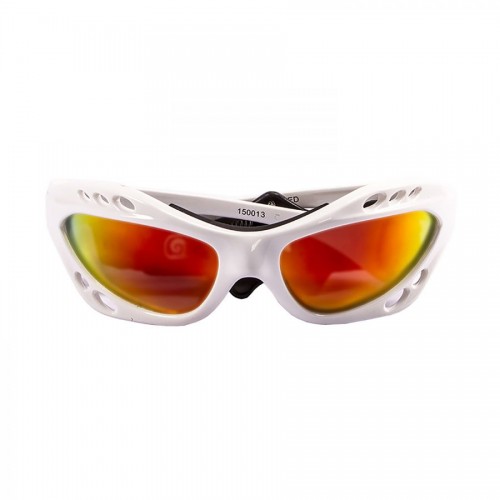 Ocean Sunglasses with polarized lens / Floating  / CUMBUCO / White-RevoRed