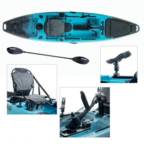 Cyclo 1 single seat bicycle kayak for fishing SCK black-blue